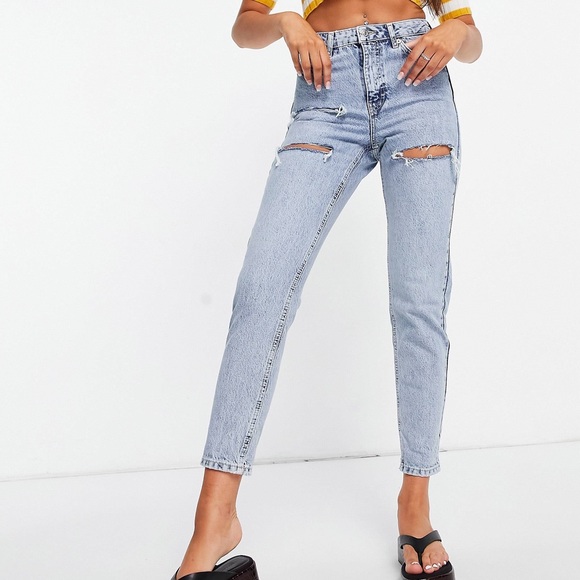 NWT Topshop High Waisted Mom Jean - Picture 7 of 8